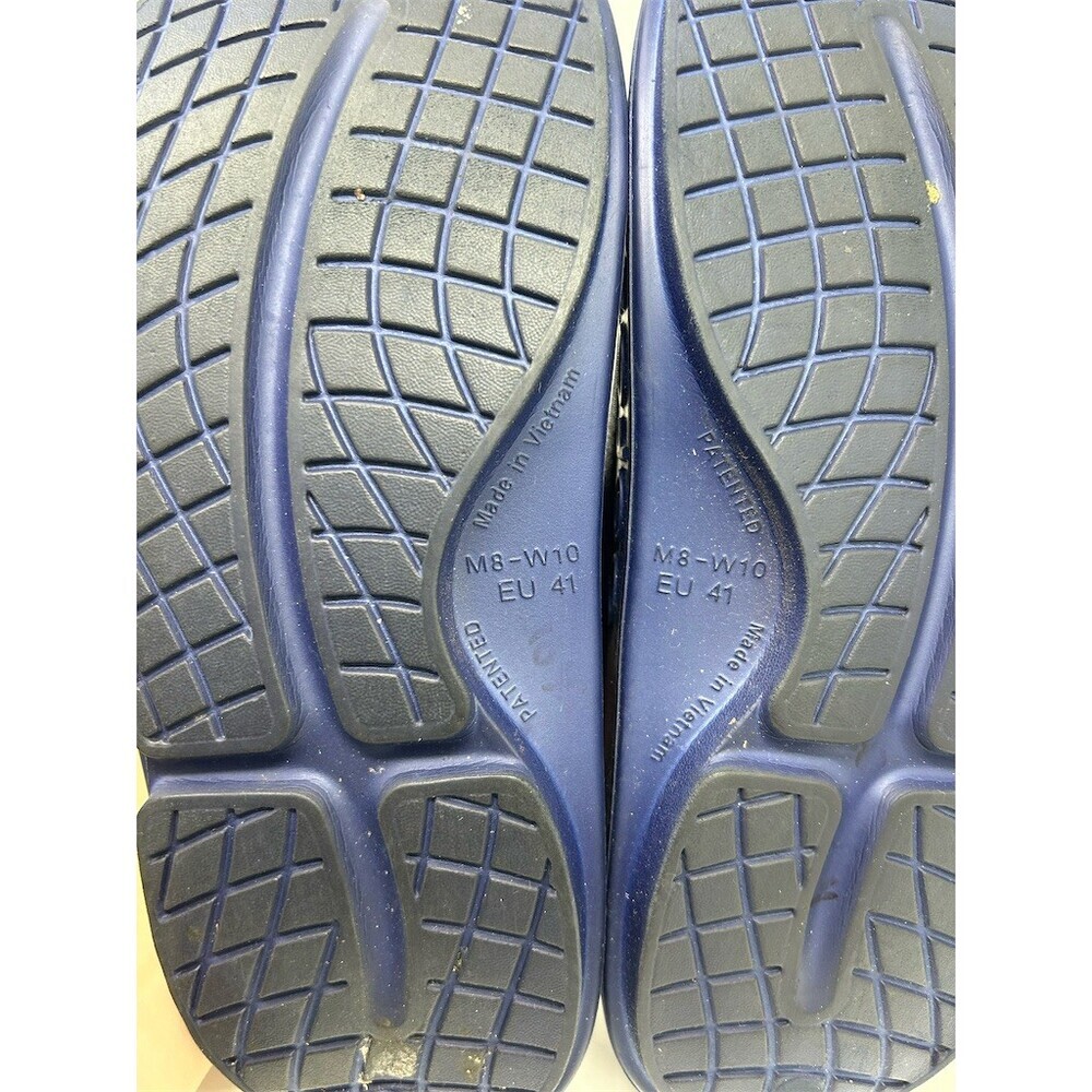 OOFOS OOahh Sport Flex Recovery Slide Sandals Unisex Navy Blue Size 41 - Picture 10 of 12